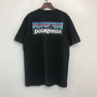 在飛比找蝦皮購物優惠-PATAGONIA 背部山脈剪影棉質短袖 黑色