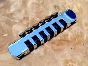 Vintage Gibson Epiphone Tailpiece Chrome Guitar Bridge LP Guitar