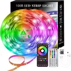 100FT Smart LED Strip Lights (2 Rolls of 50Ft), RGB Strip Lights Sync to Music