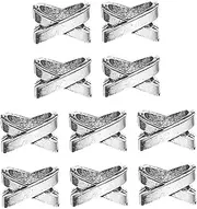 [IWOWHERO] Metallic Hair Braiding Rings 10pcs for Diy Fashion Beard Decor Unique Style Smooth Surface for Easy Insertion