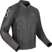 Bering Radial, leather jacket , color: Black/Red , size: L
