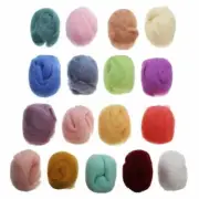 17Colors Wool Yarn Roving Fibre Hand Spinningss DIY Craft for Needle Felting