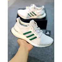 在飛比找蝦皮購物優惠-Adidas Ultra Boost UB 白綠透氣緩震跑步