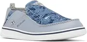 [Columbia] Unisex-Child Bahama PFG Boat Shoe, Tradewinds Grey/Collegiate Navy, 5 Big Kid