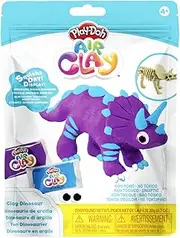 Play Doh Air Clay Dinosaur Triceratops, Sensory and Educational Craft Toys for Kids, Ages 4+