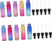Baluue Essential Oil Dropper Bottle Set 10pcs Empty Glass Holder for Home Travel
