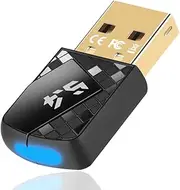 Adattatore Bluetooth 5.4 USB via PC, USB Dongle Adattatore Bluetooth Stick (EDR & BLE) via PC Laptop Desktop Computer, Supports Windows 11/10/8.1/7