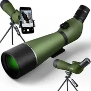 20-60x80 Spotting Scopes with Tripod, Bag and Phone Holder for Bird Watching