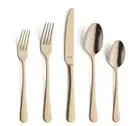 Austin 20pc Flatware Set - 18/0 Gold Stainless Steel Silverware Set, Knives F...