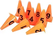 ibasenice 1 Set Soccer Training Cones Portable Cones for Sports Includes Numbers for Agility Drills Obstacle Courses Field Exercises