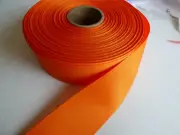 Offray Ribbon Orange 1 1/2" Grosgrain bows crafts lanyards 5 Yards