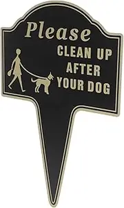 Warning Sign Please Clean Up After Your Dog Notice for Backyard Garden Decor Durable Outdoor Sign Weatherproof Pet Waste Management