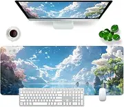 Large Gaming Mouse Pad XL Desk Pad 31.5x11.8x0.12 inch Keyboard Pad (On Vacation)