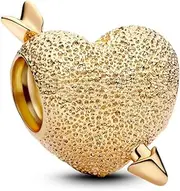 [PANDORA] 763666C00 Amor Heart Charm Gold, Einheitsgröße, Other, No Gemstone
