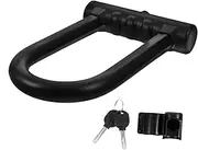 EXHUMKY Heavy Duty U Shaped Silicone Bike Lock Portable Safety Lock for Bicycles Motorcycles Durable Cut Design for Securely Locking Bikes Helmets
