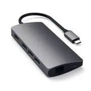 Satechi USB-C Multi-Port Adapter 4K HDMI & Ethernet V2, Space Grey - ST-TCMA2M