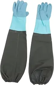 COSMEVIVI 1 Pair Long Rubber Gloves for Cleaning Gardening Work Gloves Elbow Wear Resistant for Labor Protection and Outdoor Use