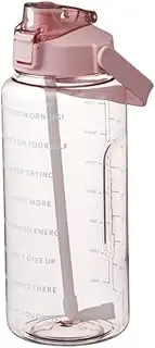 Sport Water Bottle Motivational Gym Drinks Jug Fitness Water Cup with Straw Time Marker Handle 2L sports bottle