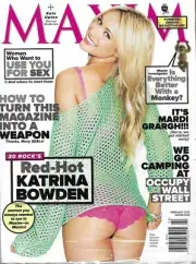 Maxim Men's Magazine Katrina Bowden Mardi Gras Occupy Wall Street Camping 2012