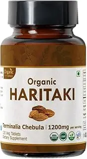 ORGANIC SPREE HARITAKI 120 Tablets | Terminalia Chebula (Haritaki) | USDA Organic Certified | Organic and Natural 120tab