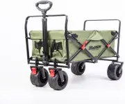 Heavy Duty Folding Cart Trolley Collapsible Wagon for Outdoor Utility Beach Camp