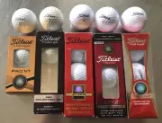 New Titleist Golf Balls. Pro V1; DT SPIN; DT ROLL; DT SOLO; PRO TRAJ; HP2. NIB