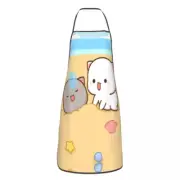 Funny Cooking Master Apron Men Women Unisex Kitchen Chef Mochi Cat Tablier X