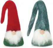 Melrose Gnome Wine Bottle Topper Christmas Ornaments - 7" - 6ct