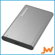 Simplecom SE221 Aluminium 2.5" SATA Hard Drive/SSD USB3.1 Enclosure - Grey