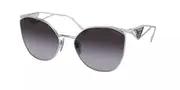 Prada PR 50ZS 1BC09S Women’s Sunglasses Silver Size 59