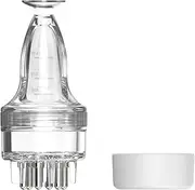 Minoxidil Applicator - Fast and Efficient No-Mess Hair Serum Applicator - Small Minoxidil Scalp Applicator Bottle, Hair Applicator Bottle for Minoxidil (transparent)