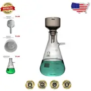 Elegant 80mm Buchner Funnel & 1000ml Borosilicate Flask Set for Laboratories