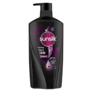 Sunsilk Black Shine, Shampoo, 650 ML, for Shiny, Moisturised & Fuller Hair
