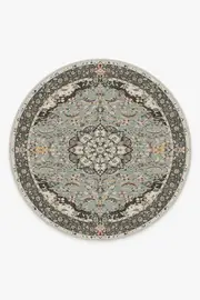 245' Round | Machine Washable Runner Rug | Kid & Pet Friendly | Indoor Rug | Sima Sage Flatwoven Rug | Ruggable