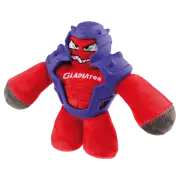 Gigwi Gladiator Plush Tpr Red Dog Toy - Medium