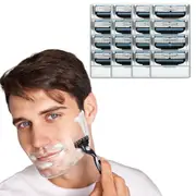 16Pcs Beard Shaving Replacement for Gillette Fusion 3 Series Razor 3 Blades Trimmer Cartridges