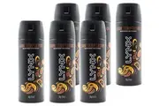 Lynx 150ml Deodorant Body Spray Dark Temptation 6 Pack