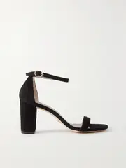 [Stuart Weitzman] Stuart Weitzman - Nearlynude Suede Sandals - Black - US5.5 US 5.5 Black