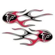 NFL Atlanta Flacons 3d Micro Flame Car Emblems