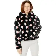 NEW Ugg Australia Mandy Faux Fur Star Zip Up Hoodie Jacket Coat SZ XS NWT