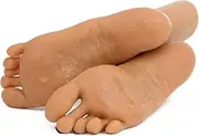 Soft Silicone Lifesize Female Mannequin Leg Foot Mannequin Display Shoes Display Jewerly Sandal Shoe Sock Display Art Sketch Nail (Red, 37")