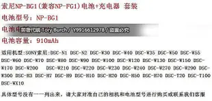 DSC-WX1 W50 W80 W90 W100 W110 W120相機NP-BG1電池+充電器