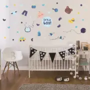 Wall Decals Nursery Baby Boy It's a Boy Removable Wall Sticker DIY