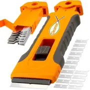 Razor Blade Scraper Tool with 15Pcs Extra Blades, Cleaning Razor Scraper