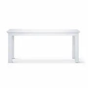Laelia Dining Table 180cm Solid Acacia Timber Wood Coastal Furniture - White
