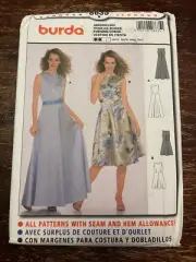 Burda 8635 UNCUT Sewing Pattern, Misses' Evening Dress, Size 8-18