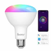 2PK Electric Smart Wifi Color Changing LED Light bulb BR30 Tunable-white 65w,$3