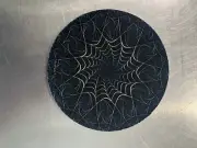 DabPadz “Web Fractals” 8 inch Round Fabric Top 1/4” Thick Rubber. Original