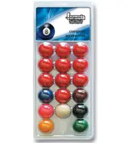 Pool Snooker Billiard Table Balls 2" inch Set of 17