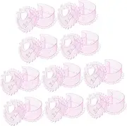 HOOTNEE 10pcs Transparent Candy Boxes for Party Favors Showers and Weddings Treat Packaging for Birthday Treats Lightweight and Practical Design for Showcasing Sweets